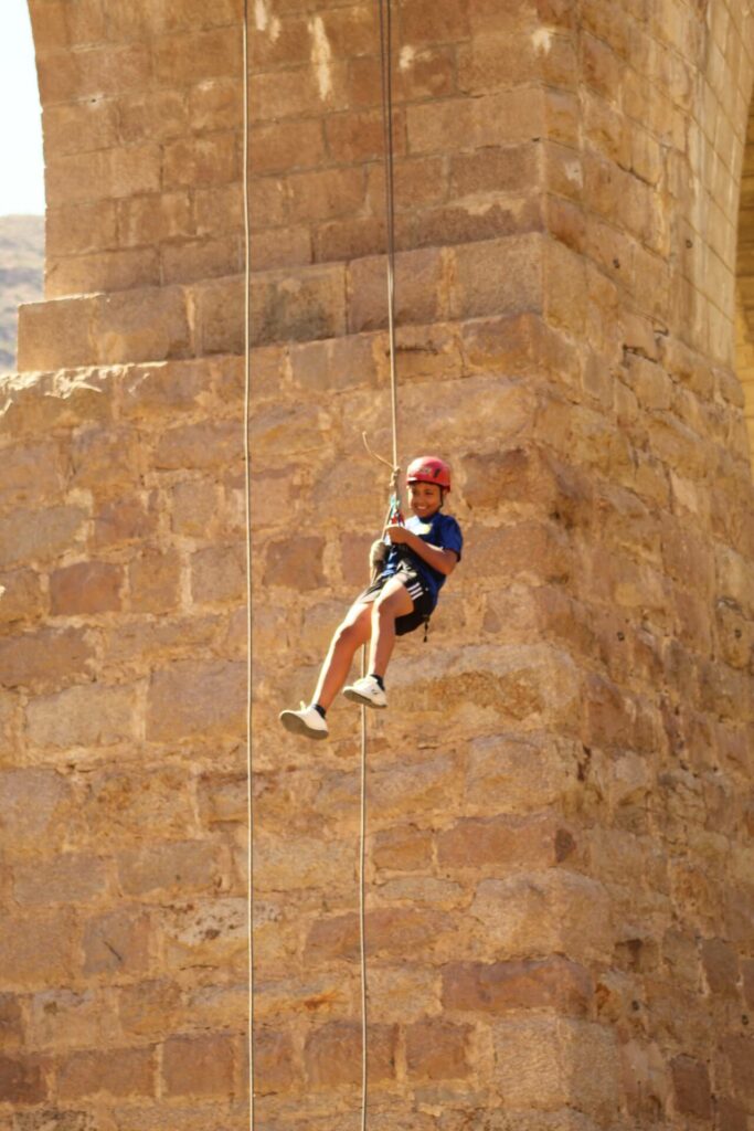 Rappel Aereo con Puente