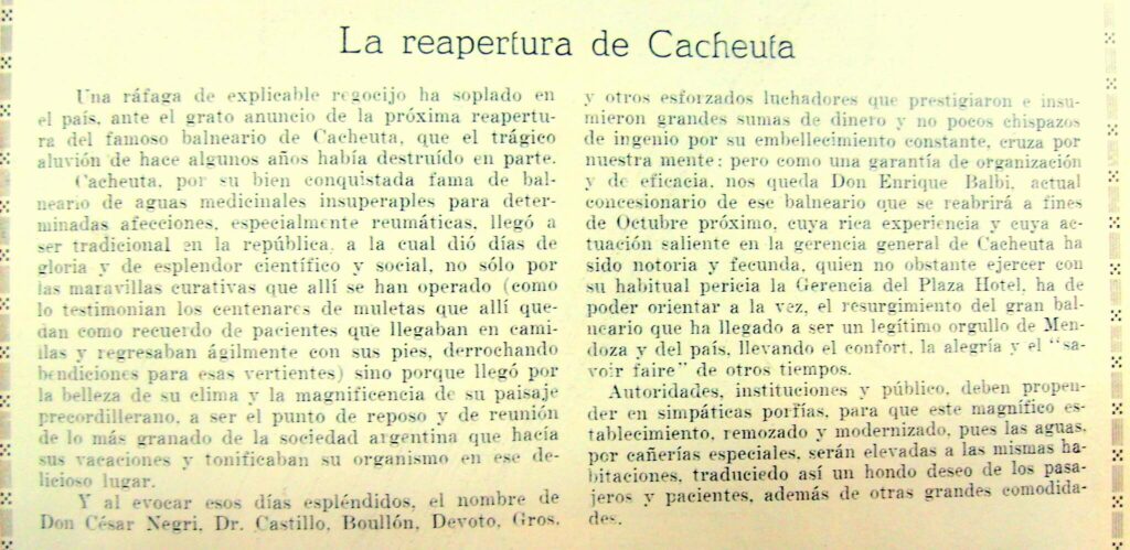 1936 - Reapertura