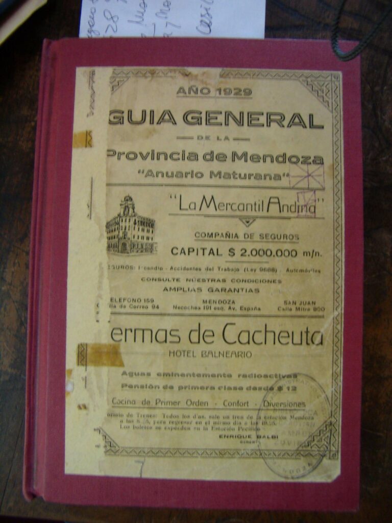 1929 -Tapa guia con aviso publicitario